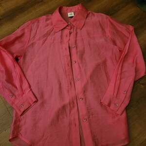 Cabi pink lyocel blouse sz S nwot